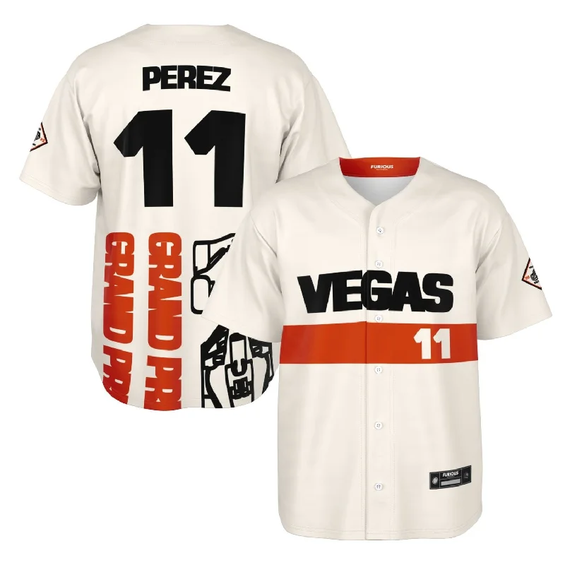 Perez - Vegas Street Circuit Jersey Relaxed Men's Beach