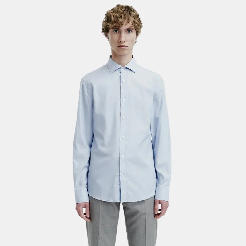 Adley Shirt (Light Blue) Sleek Men's Metallic