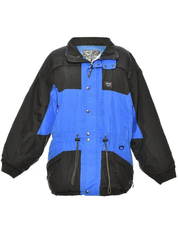 Black & Blue Ski Jacket - XL Monochromatic All