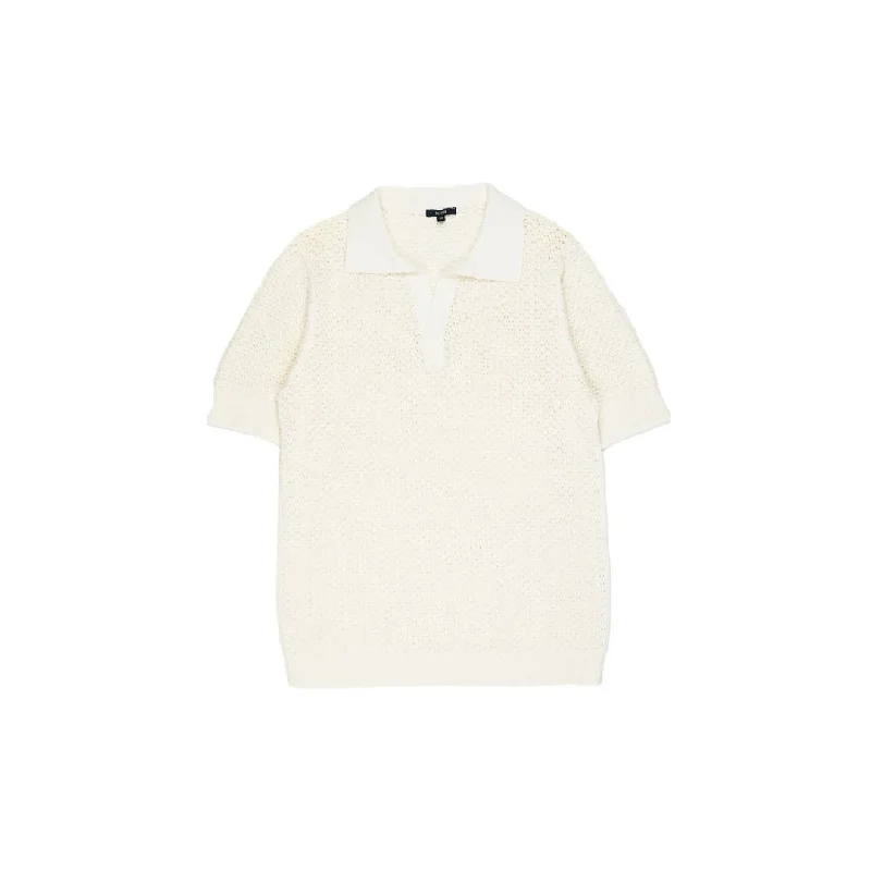 Benjamin Crochet Polo (Cream) Cool Men's Skate