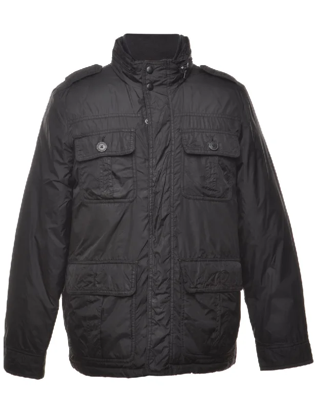 Dockers Black Classic Jacket - L Dynamic Men's Moto