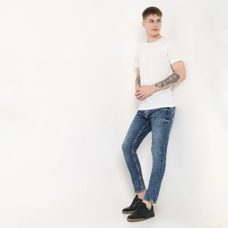 Skinny Comfort Jeans Stylish Men's Neon