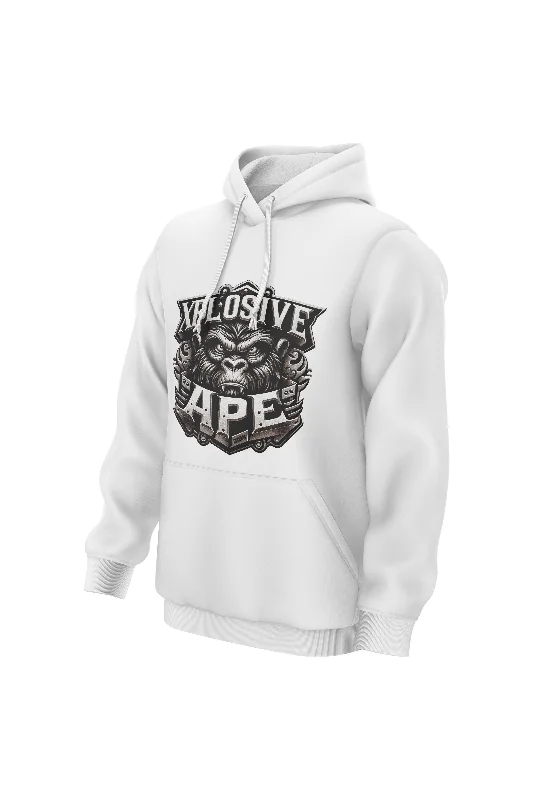 XAPE Clockwork Hoodie - White Cozy Men's Sherpa