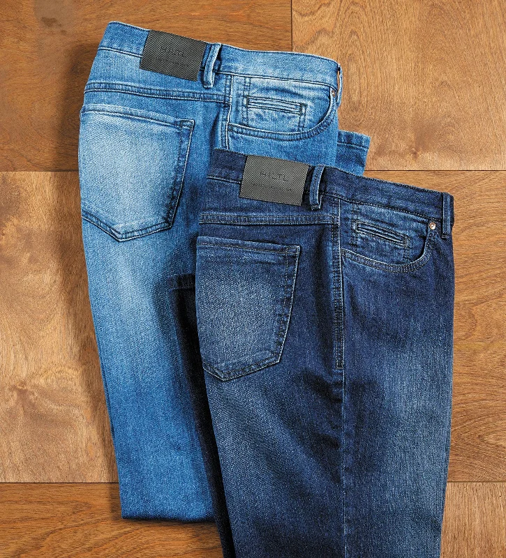 Hiltl Classic Denim Jean Sharp Men's Italian