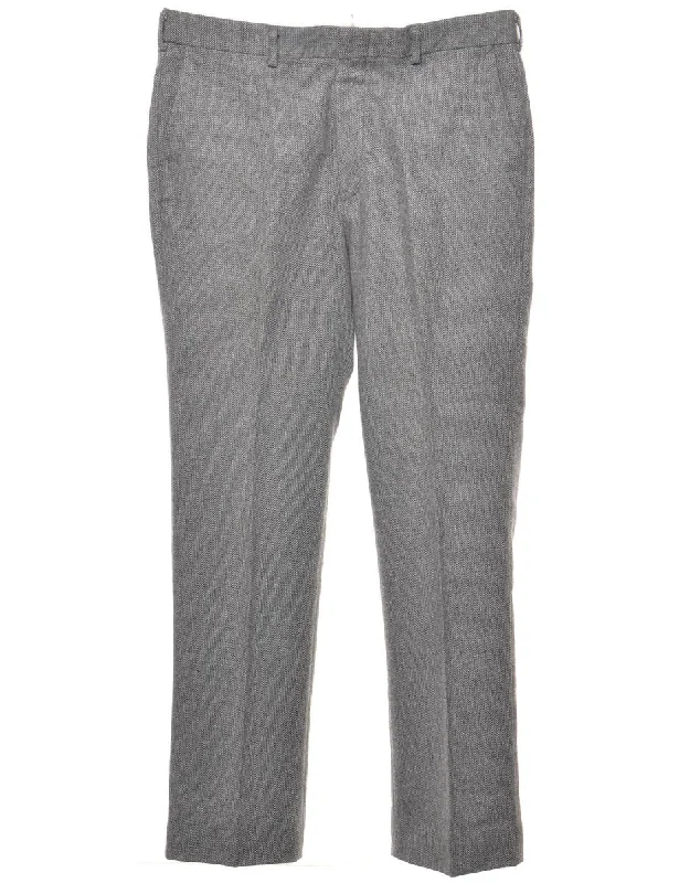 Grey Straight Leg Trousers - W35 L31 Lumberjack