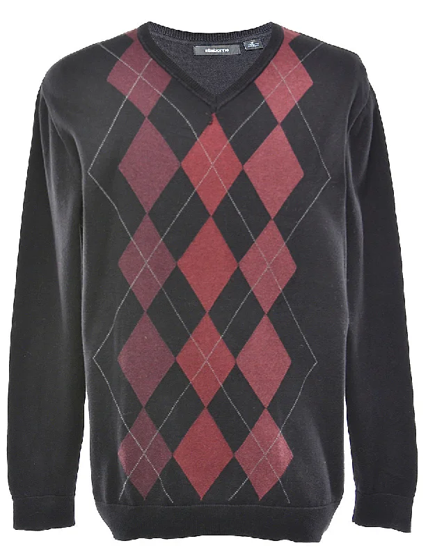 Argyle Jumper - M Business