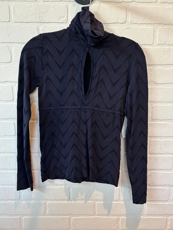 Top Long Sleeve By Cmc In Navy, Size: S Elegant Men's Cashmere