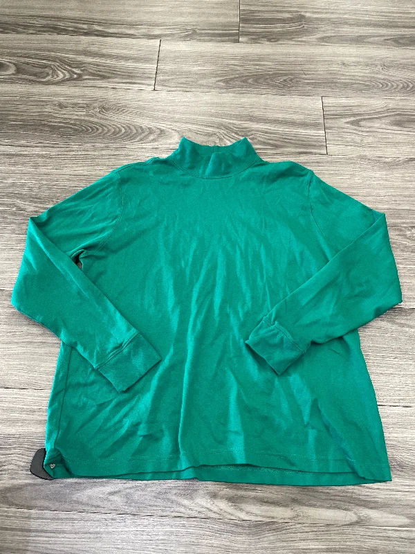 Top Long Sleeve By Lands End In Green, Size: Xl Sophisticated Men's 