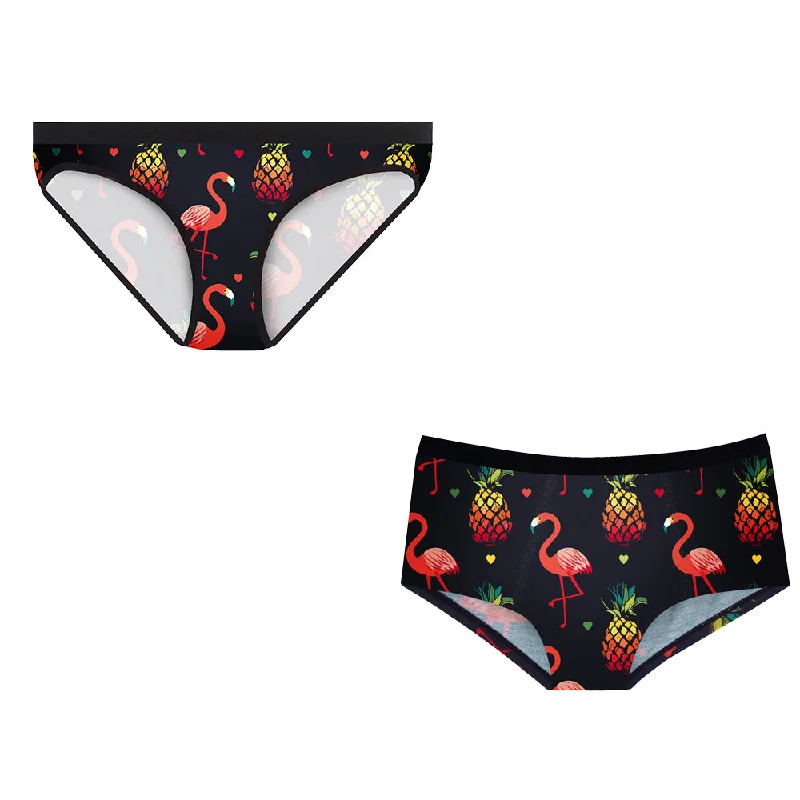 Matching Pairs Cheeky/Bikini - Flamingos Sophisticated Men's French