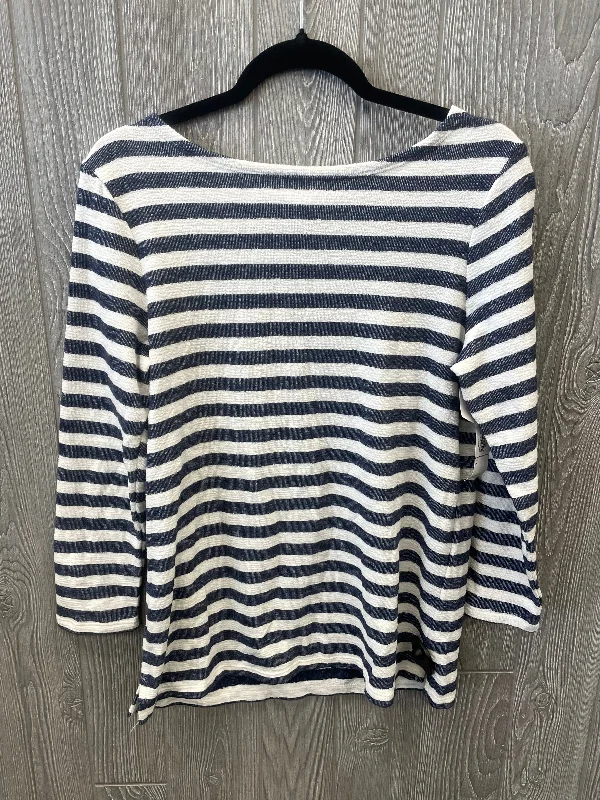 Top Long Sleeve By Old Navy In Striped Pattern, Size: M Sporty Men's Athleisure 