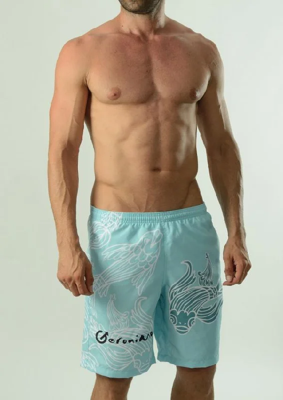 Men Board Shorts 1609p4 Monochromatic All