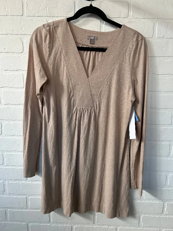 Top Long Sleeve By J Jill In Tan, Size: S Hip Men's Urban