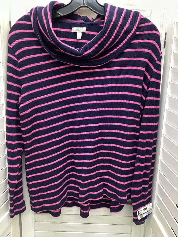 Striped Top Long Sleeve Basic Talbots, Size Xl Casual Men's Loose