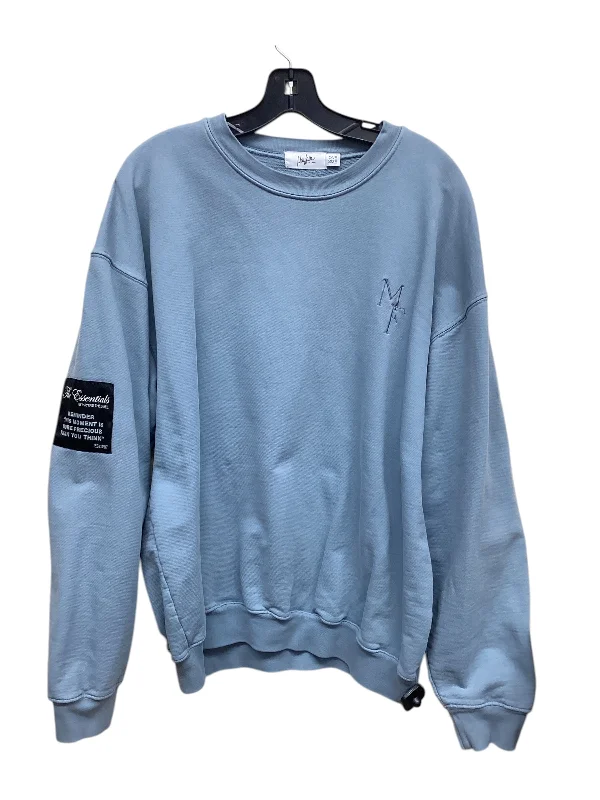 Sweatshirt Crewneck By Clothes Mentor In Blue, Size: Osfm Adventure