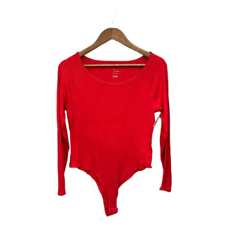 Top Long Sleeve Basic By Cmc In Red, Size: Xl Practical Men's Quick