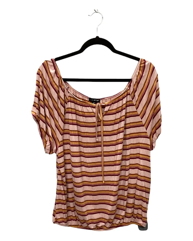 Top Long Sleeve By Lane Bryant In Striped Pattern, Size: L Business