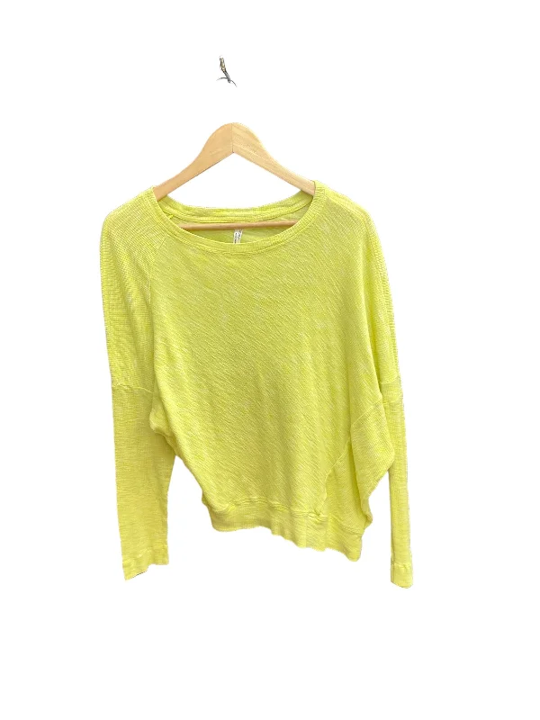 Yellow Top Long Sleeve Anthropologie, Size S Practical Men's Quick