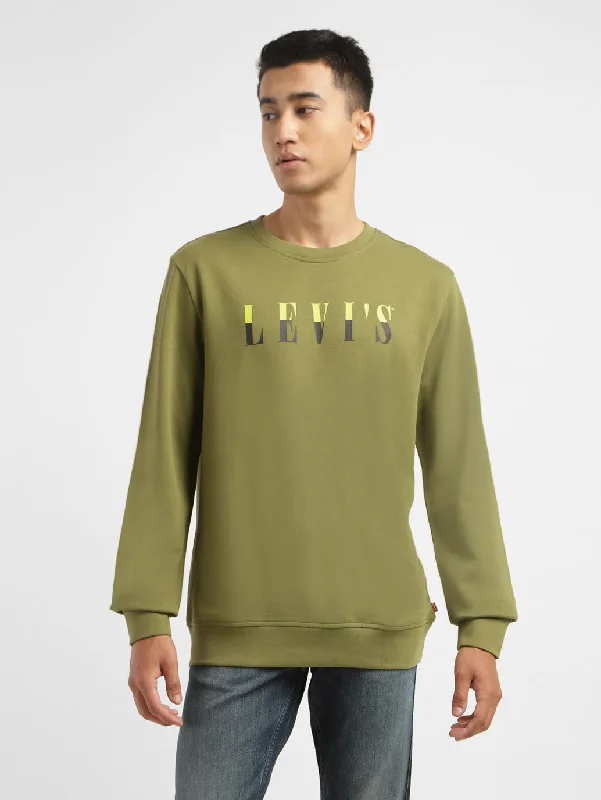 Men's Brand Logo Crew Neck Sweatshirt Casual Men's Short