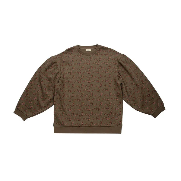 FLEECE PAISLEY WOMAN SWEATSHIRT-Paisley Turtle Cool Men's Skate