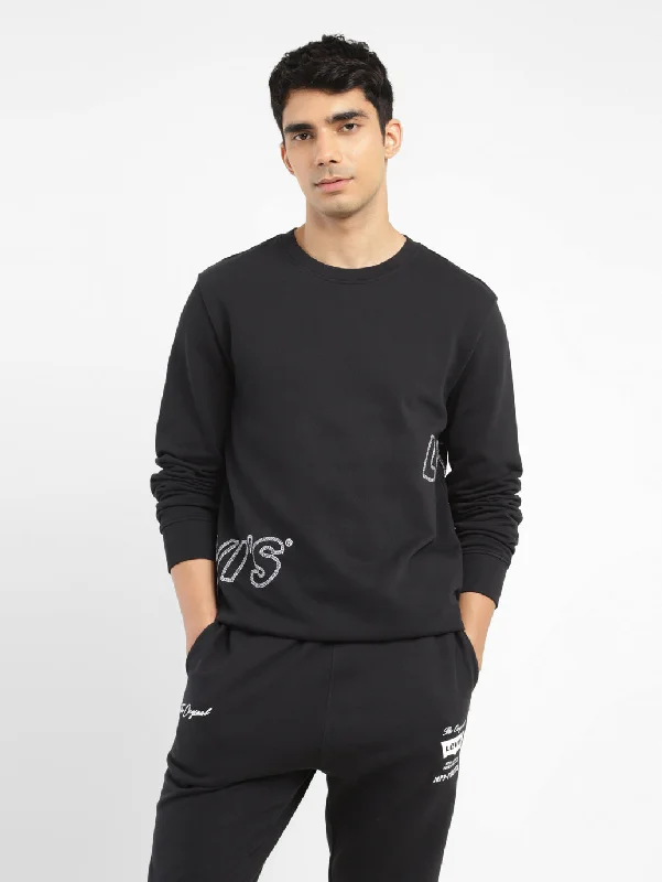 Men's Brand Logo Crew Neck Sweatshirt Rugged Men's Outdoor 