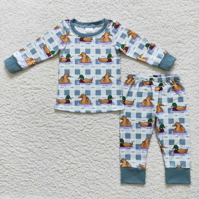 BLP0329  Blue Duck Boys Long Sleeve Pants Outfits Pajamas Artistic Men's Avant