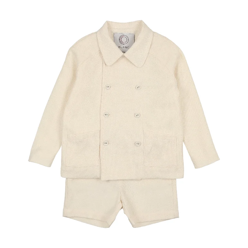 Coco Blanc Boys Suit Cream Rugged Men's Outdoor 