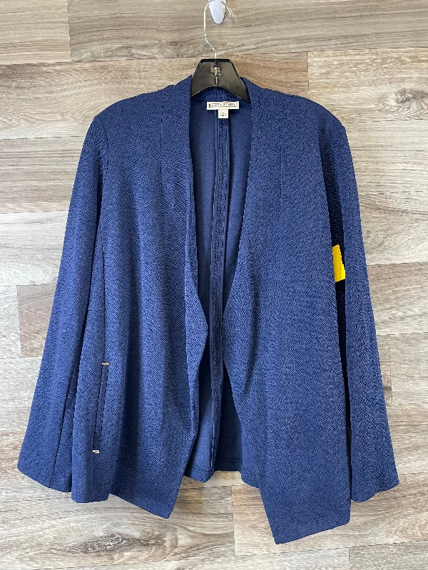 Blazer By Dana Buchman In Navy, Size: L British Gentleman Style