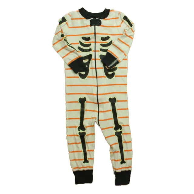 Hanna Andersson Boys Skeleton 1-piece Non-footed Pajamas Traditional Men's Country