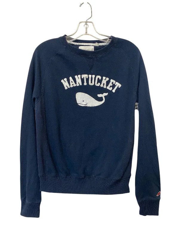 Sweatshirt Crewneck By Clothes Mentor In Navy, Size: L Youthful Men's Pop