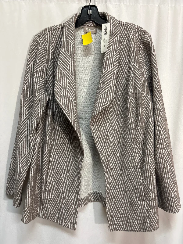 Blazer By Chicos In Beige, Size: M Monochromatic Office Style