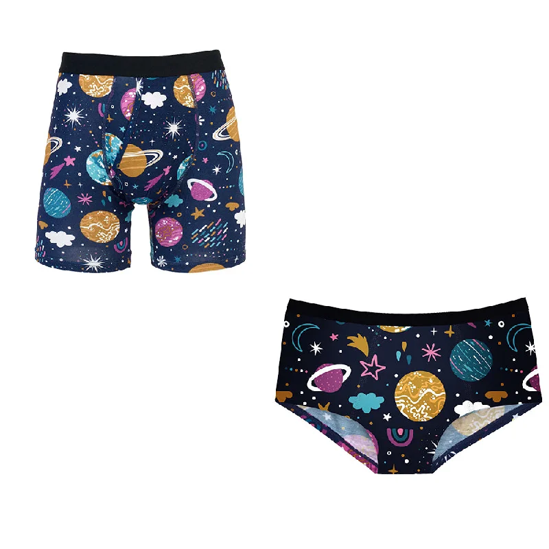 Matching Pairs Cheeky/Boxer - Planets Hip Men's Urban