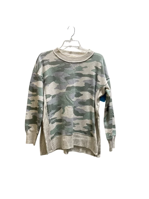 Sweatshirt Crewneck By Aerie In Camouflage Print, Size: Xs Stylish Men's Tropical 