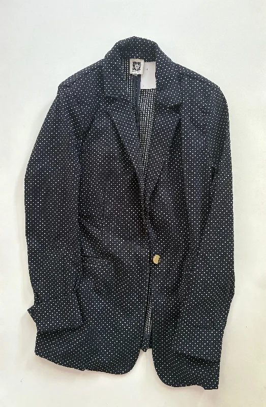 Blazer By Anne Klein In Polkadot, Size: S Cool Men's Distressed