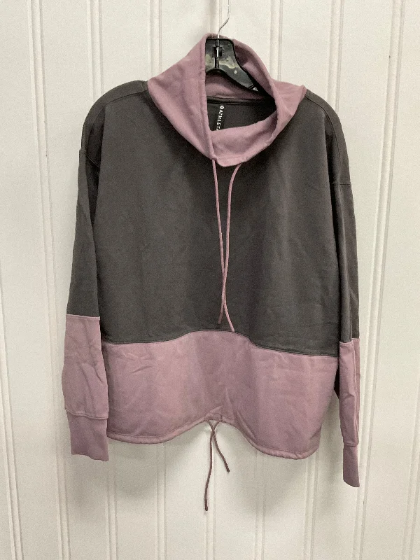 Sweatshirt Collar By Athleta In Grey & Purple, Size:S Adventure