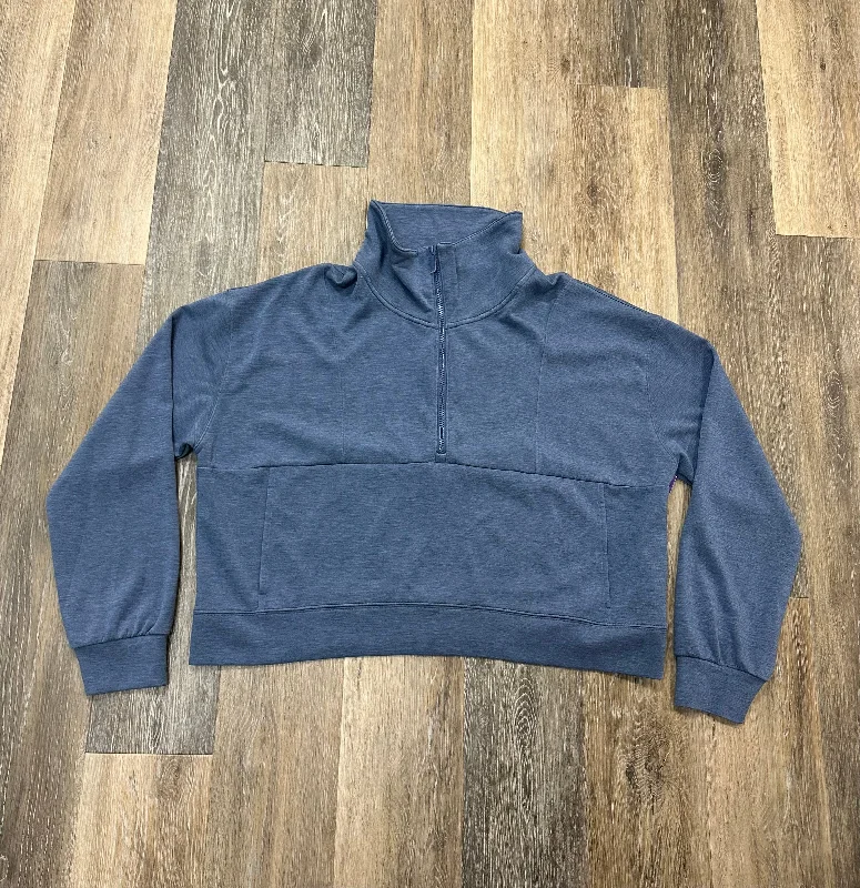 Athletic Sweatshirt Collar By Travis Mathew In Blue, Size: Xxl Monochromatic Office Style