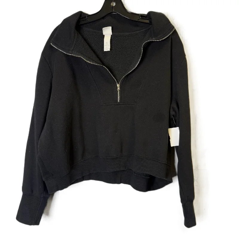 Sweatshirt Collar By H&m In Black, Size: Xl Monochromatic Office Style