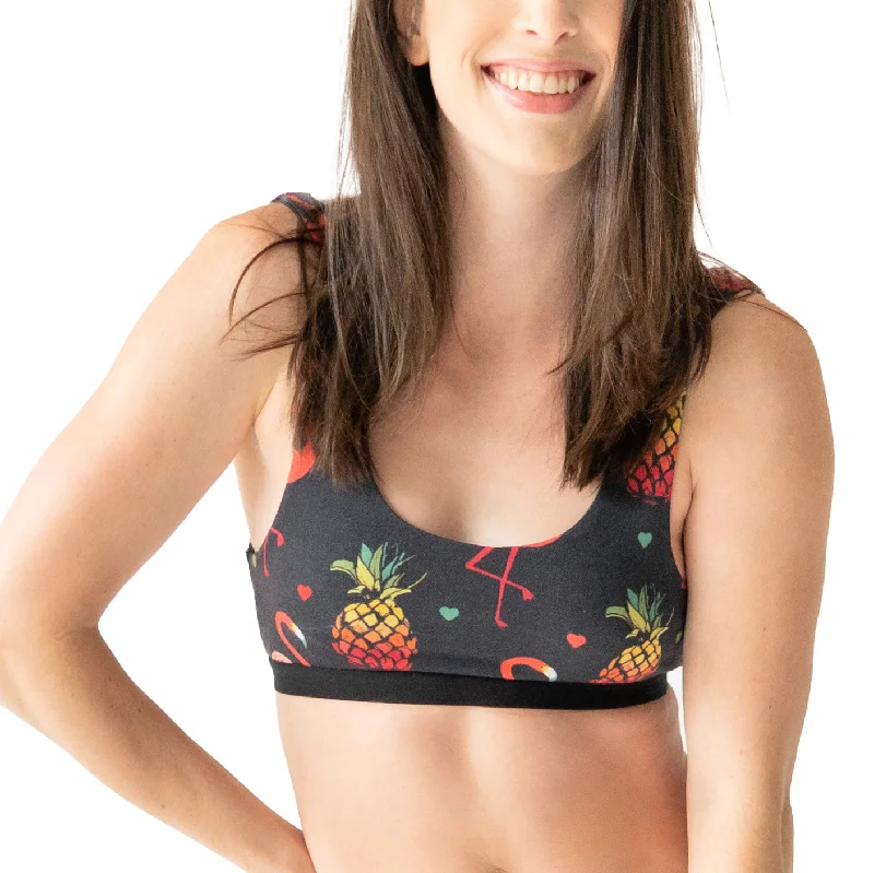 Flamingos - U-Back Bralette Youthful Men's Pop