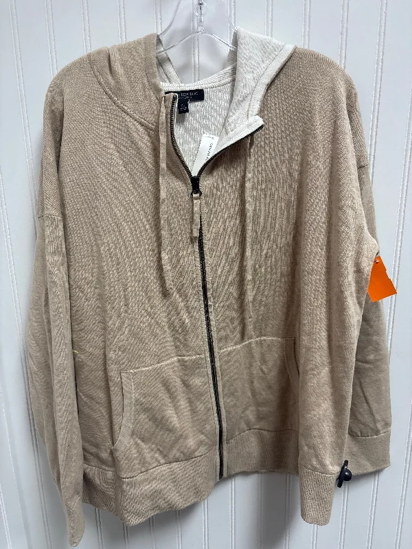 Sweatshirt Hoodie By Banana Republic In Beige, Size: Xl Vacation