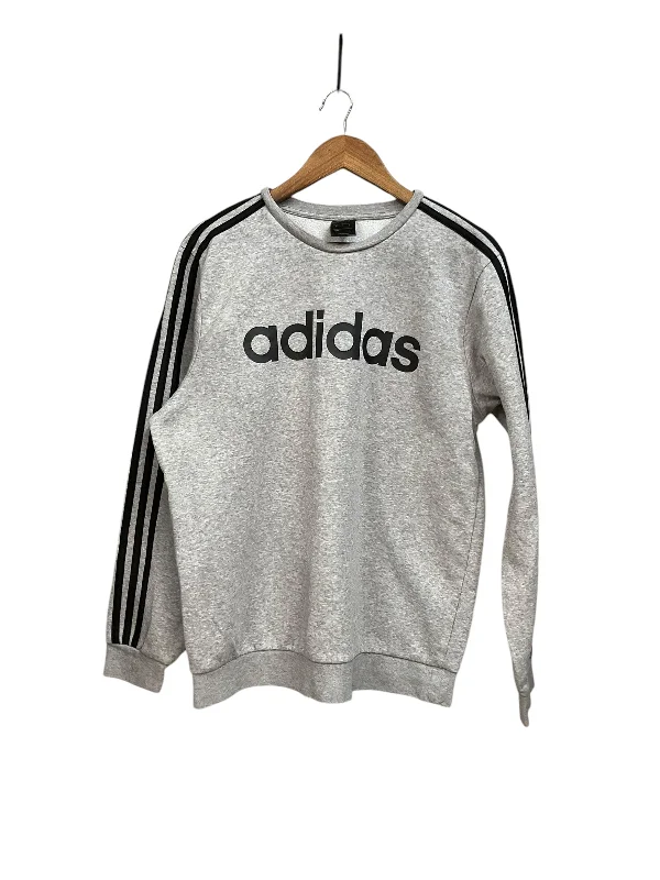 Sweatshirt Crewneck By Adidas In Grey, Size: L Practical Men's Multi