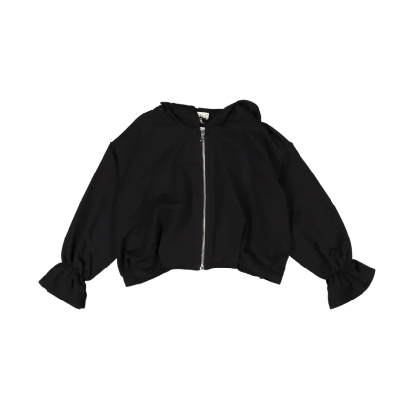 LK00042-Jacket-Black Sporty Men's Tennis