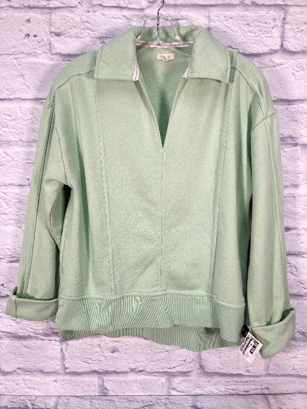 Sweatshirt Collar By Pilcro In Green, Size: Xs Gym