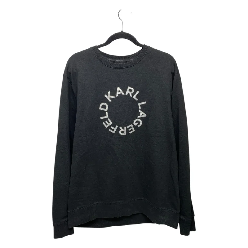 Sweatshirt Crewneck By Karl Lagerfeld In Black, Size: Xl Youthful Men's Anime