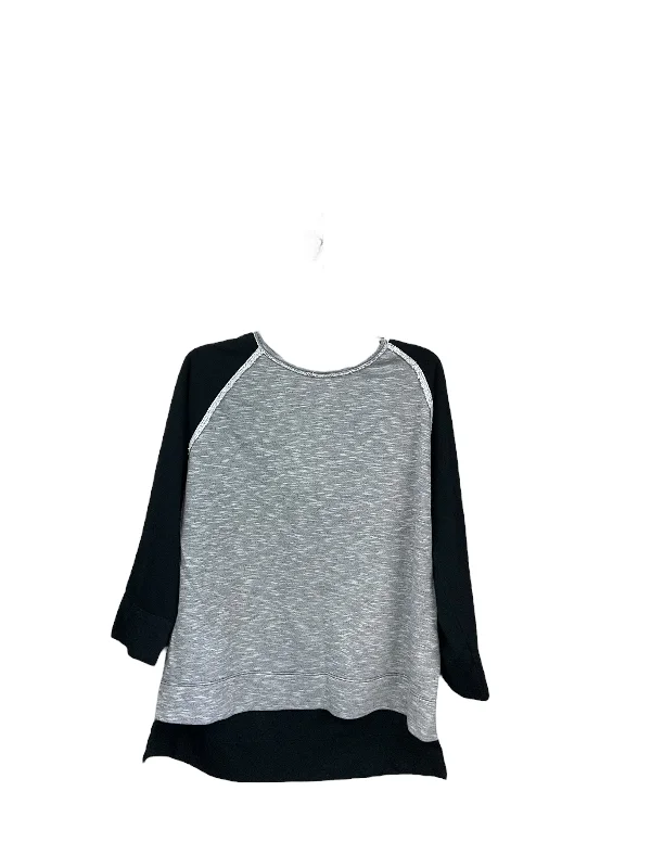 Top Long Sleeve By Fresh Produce In Black & Grey, Size: Xl Beach