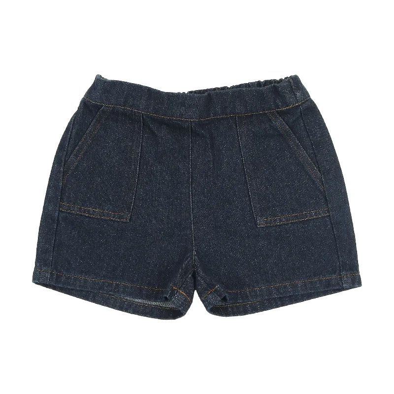 Coco Blanc Denim Shorts Dark Blue Denim Confident Men's High