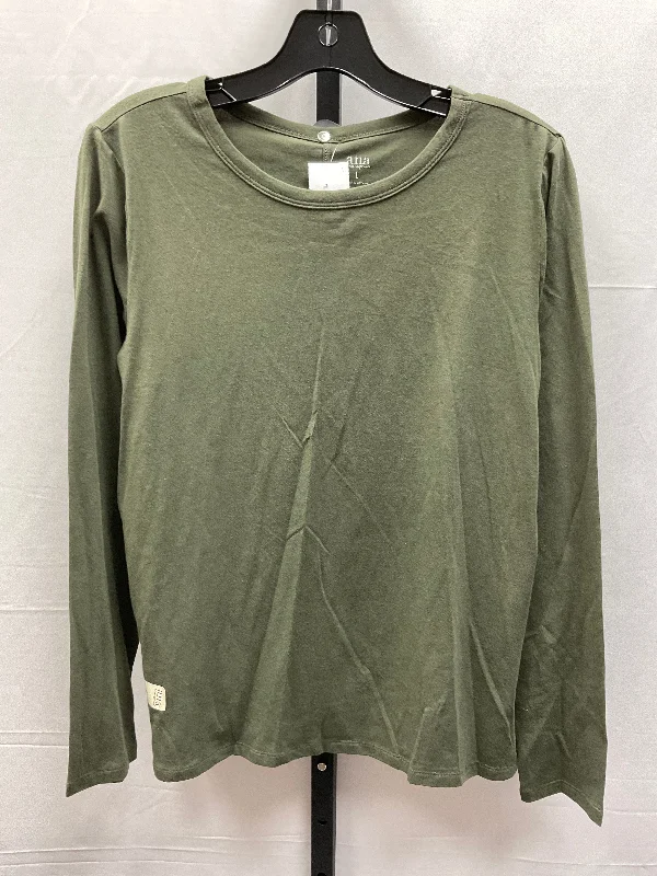 Green Top Long Sleeve Basic Ana, Size L Casual Men's Short