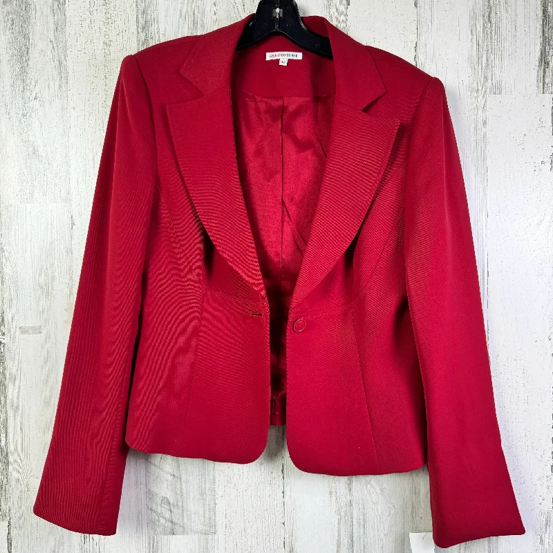 Blazer By Georgiou In Red, Size: L Traditional Men's Wool