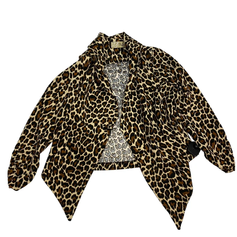 Blazer By Hybriid In Animal Print, Size: S Monochromatic Office Style