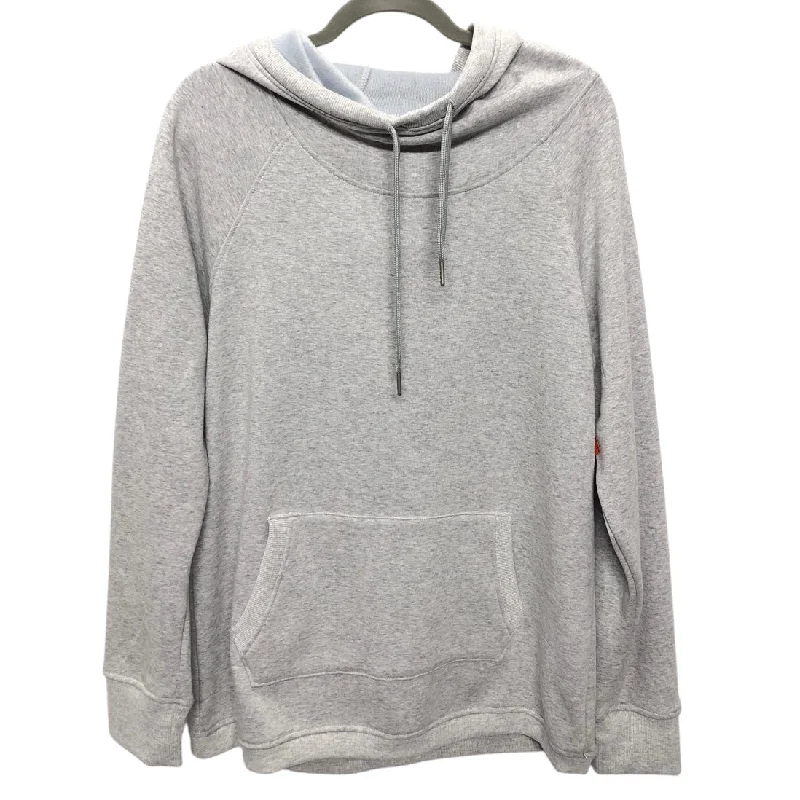 Sweatshirt Hoodie By 90 Degrees By Reflex In Grey, Size:Xl Unique Men's Patch