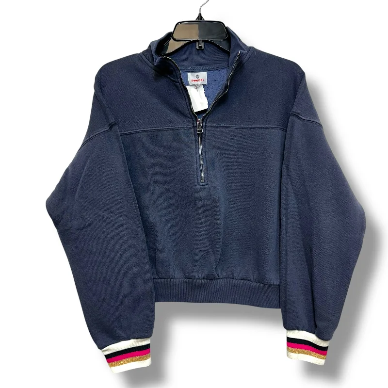 Sweatshirt Collar By Sundry In Navy, Size: S Bold Men's Animal