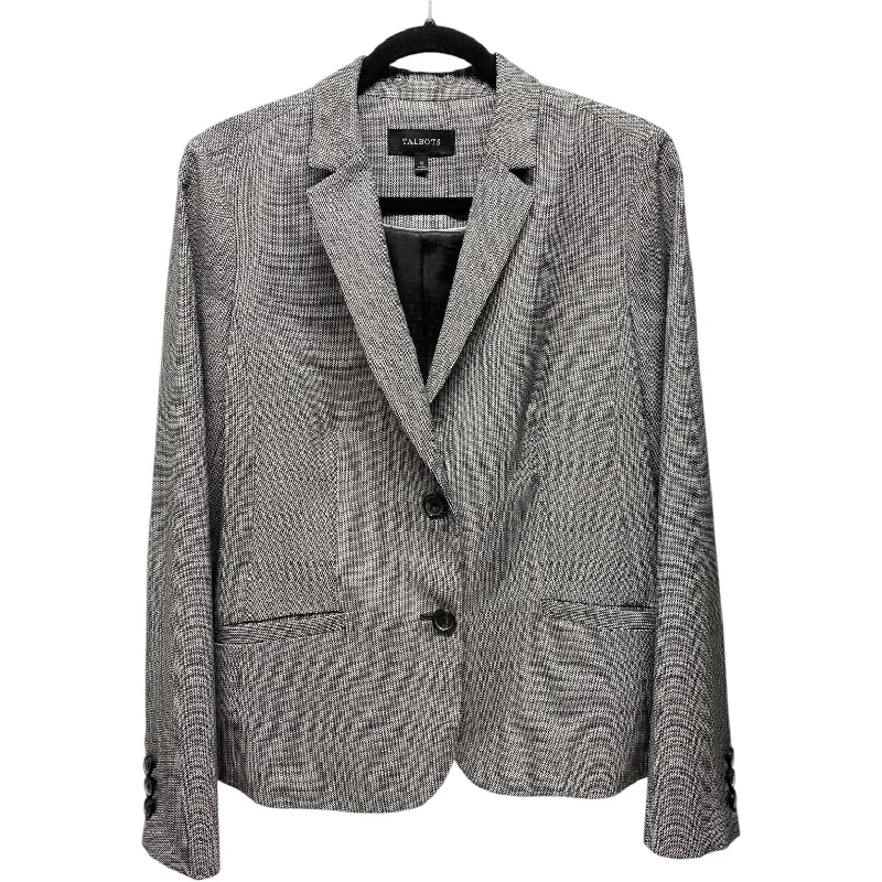 Blazer By Talbots In Black & Cream, Size: 12 Dynamic Men's Glow